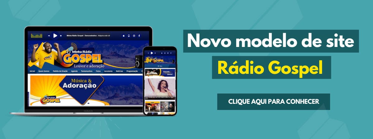 Novo modelo de site Gospel